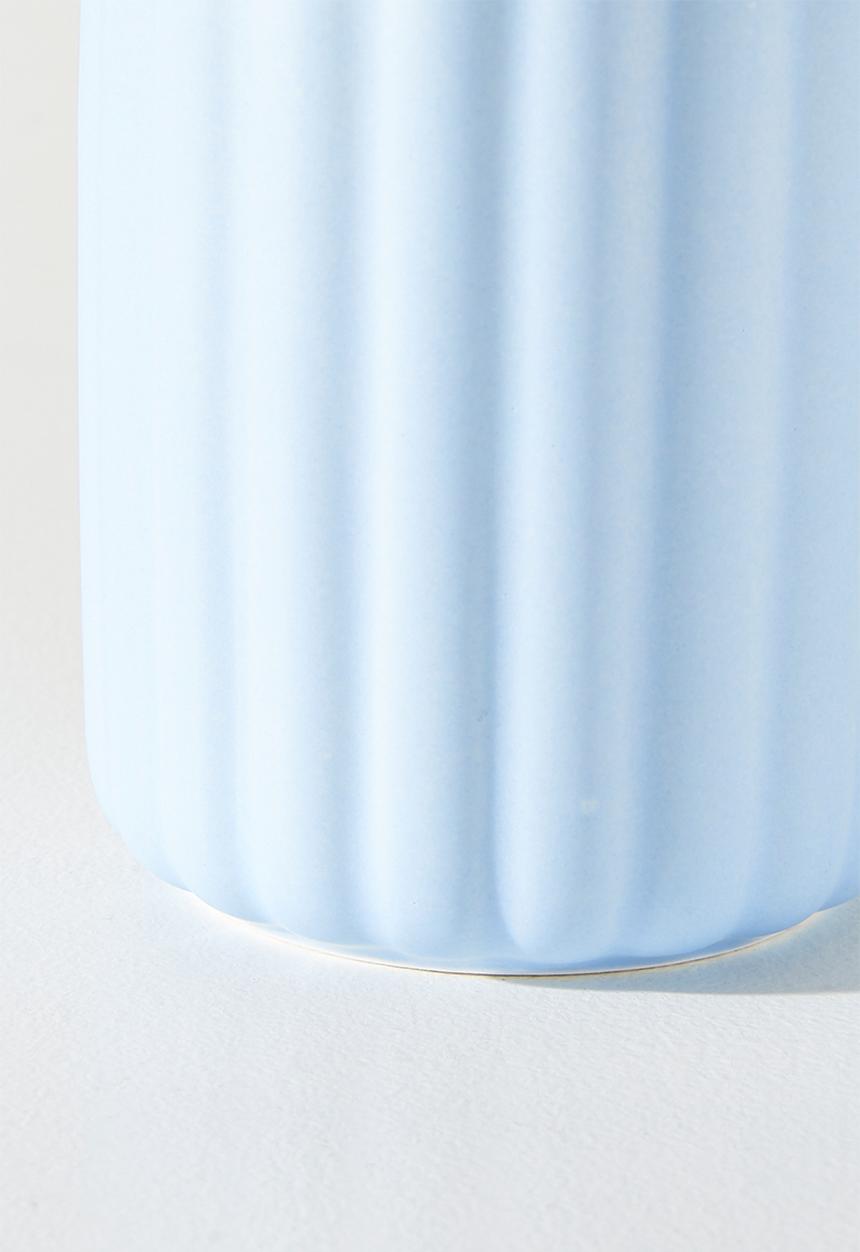 Excellent Houseware - Relief Mug with Coloured Handle Single 370ml - Blue Stripe 