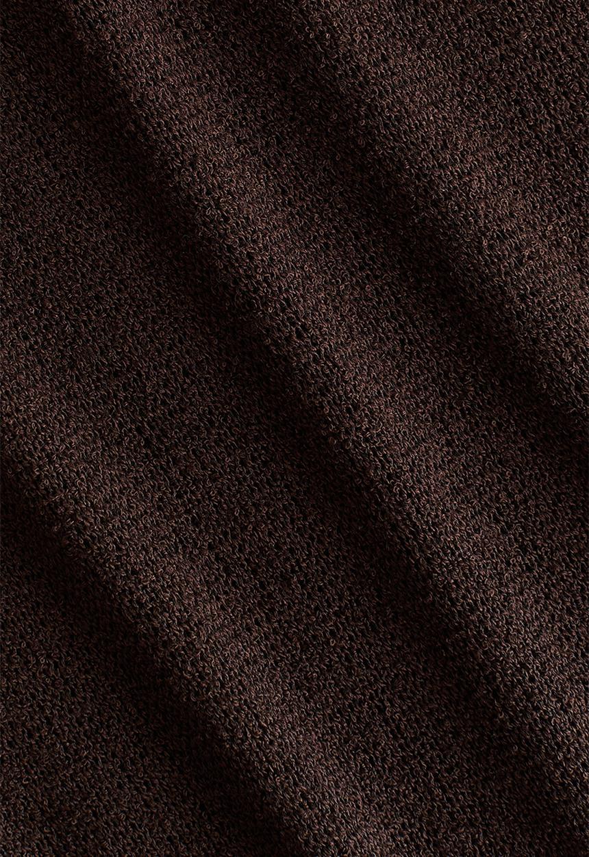 H&M - Tie-detail dress - dark brown