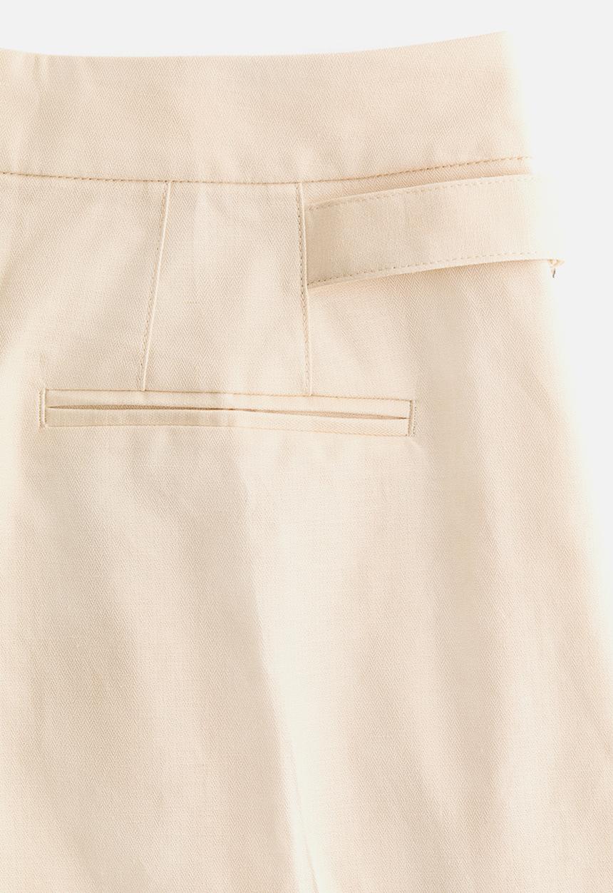 H&M - Linen-blend shorts - cream