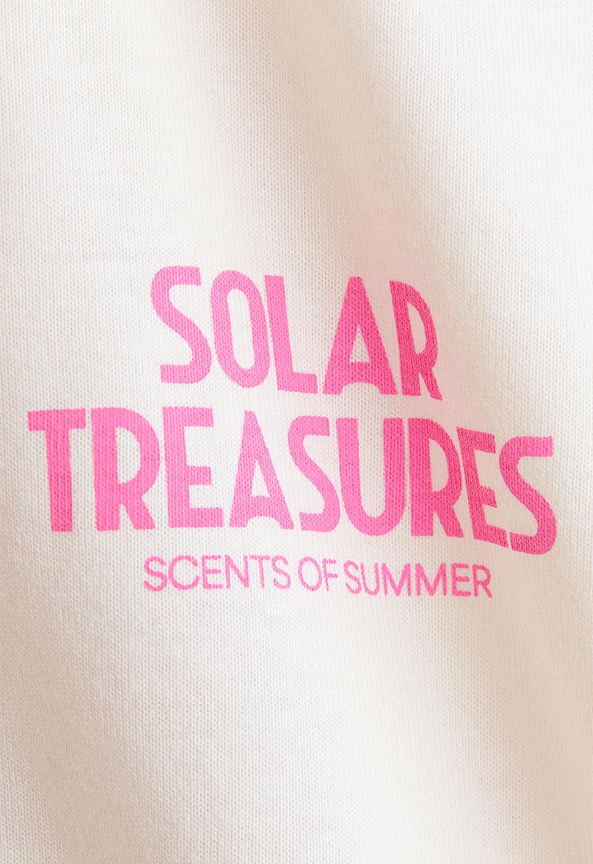 H&M - Oversized t-shirt - cream/solar treasures