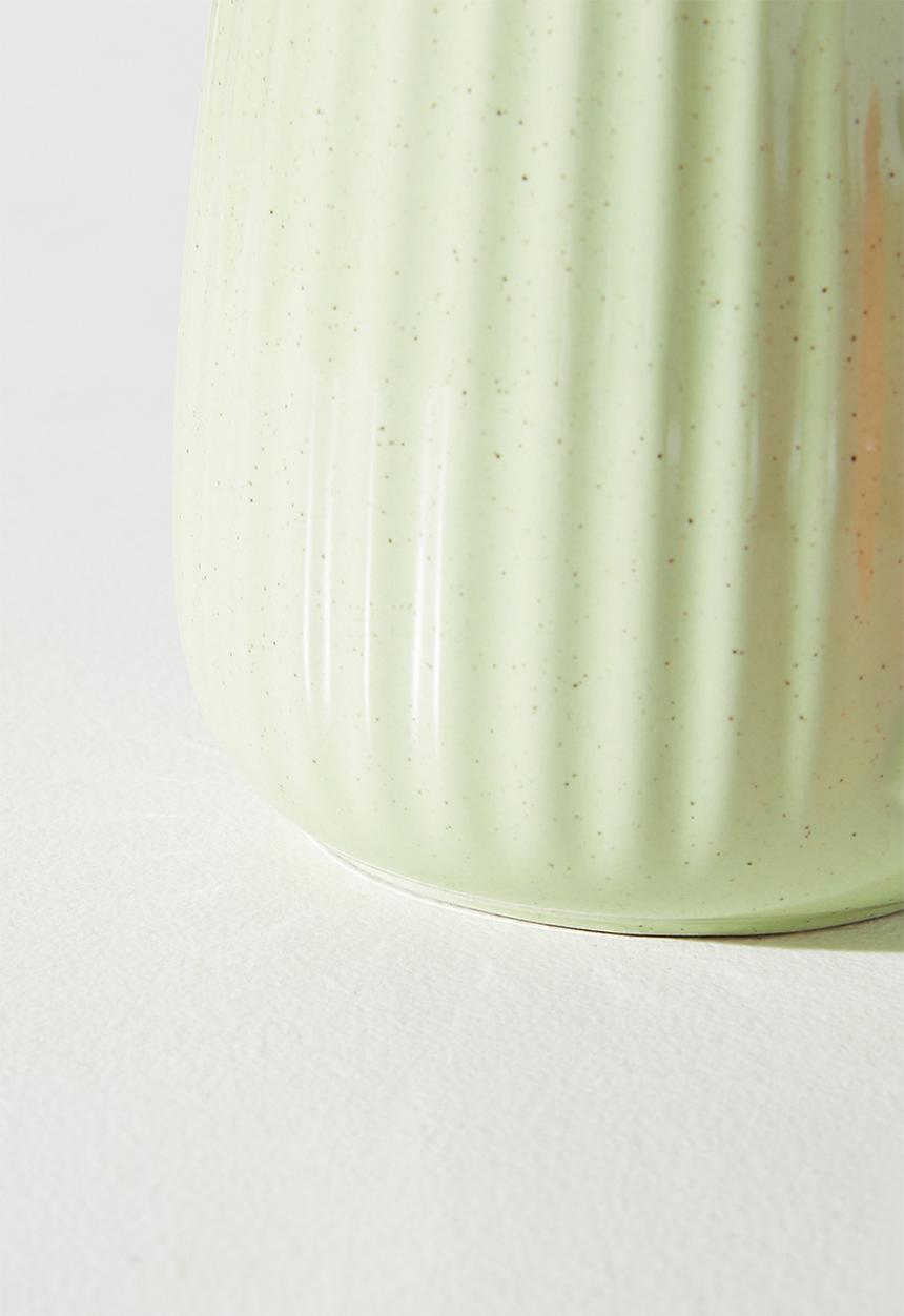 Excellent Houseware - Speckles coloured handle Mug 395ml - Sage 
