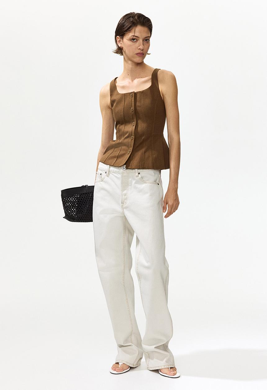 H&M - Fitted waistcoat - brown