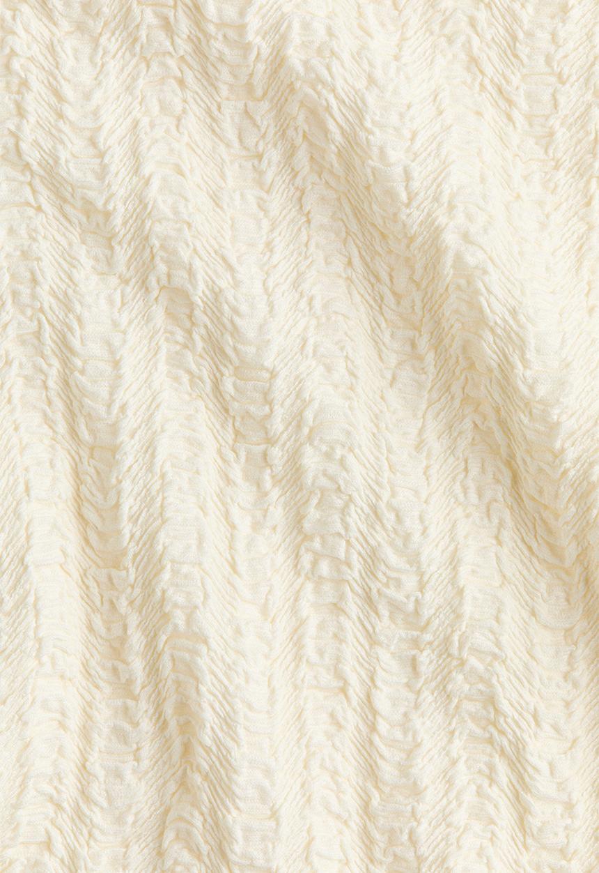 H&M - Textured jersey top - cream