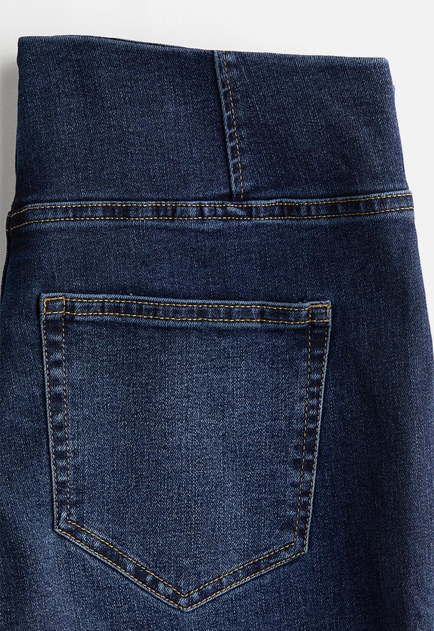 H&M - High flared jeggings - dark denim blue