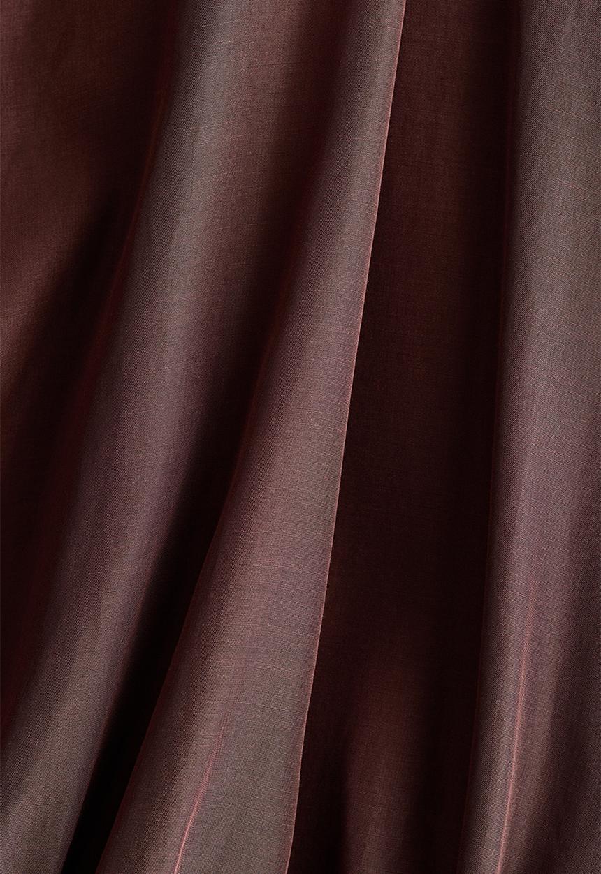 H&M - Braid-detail tunic dress - dark brown