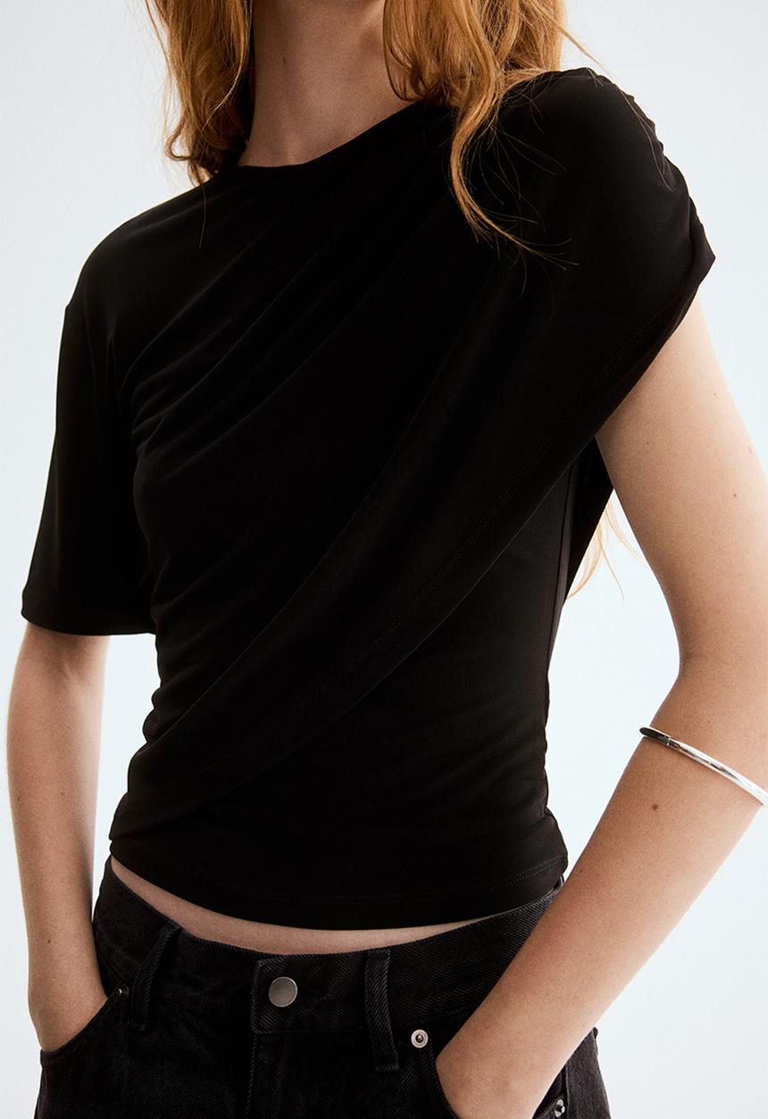H&M - Draped top - black