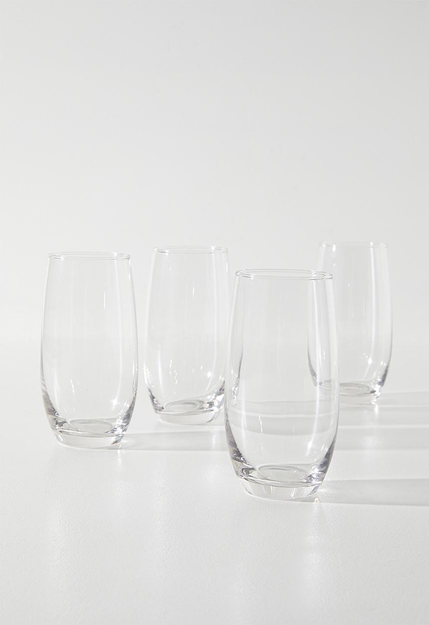 Excellent Houseware - Aura High Ball Drinking Glass Set - 360ml