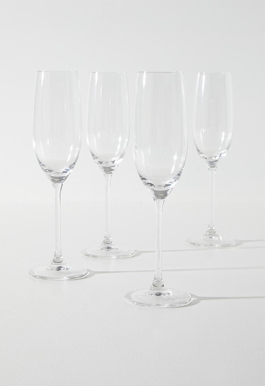 Excellent Houseware - Fim Champagne Glass Set 4pcs - 210ml