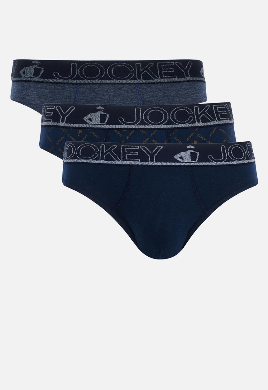 Jockey - 3Pk Hero Print Brief - Blue Multi