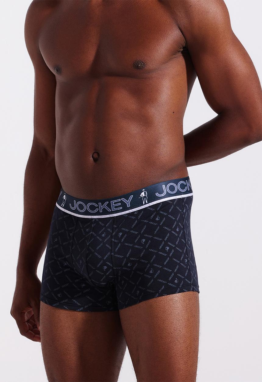 Jockey - 2 Pk Cotton Stretch Hero Print Regular Leg Trunk - Blue
