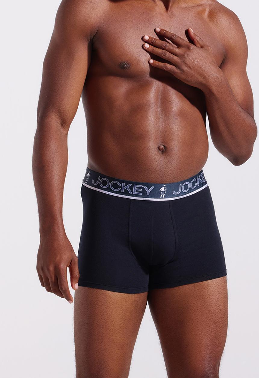 Jockey - 2 Pk Cotton Stretch Hero Print Regular Leg Trunk - Blue