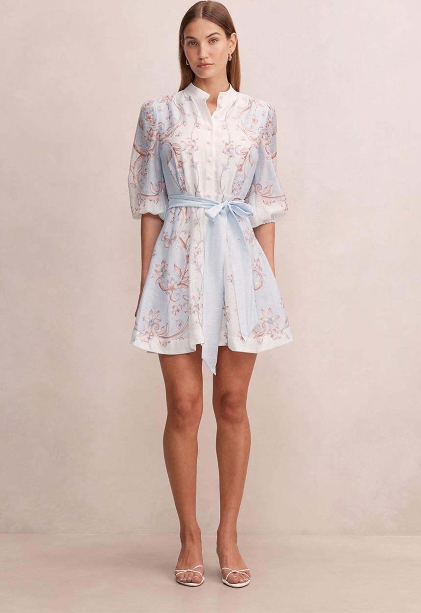 Forever New - Adi print mini dress - iced scroll floral