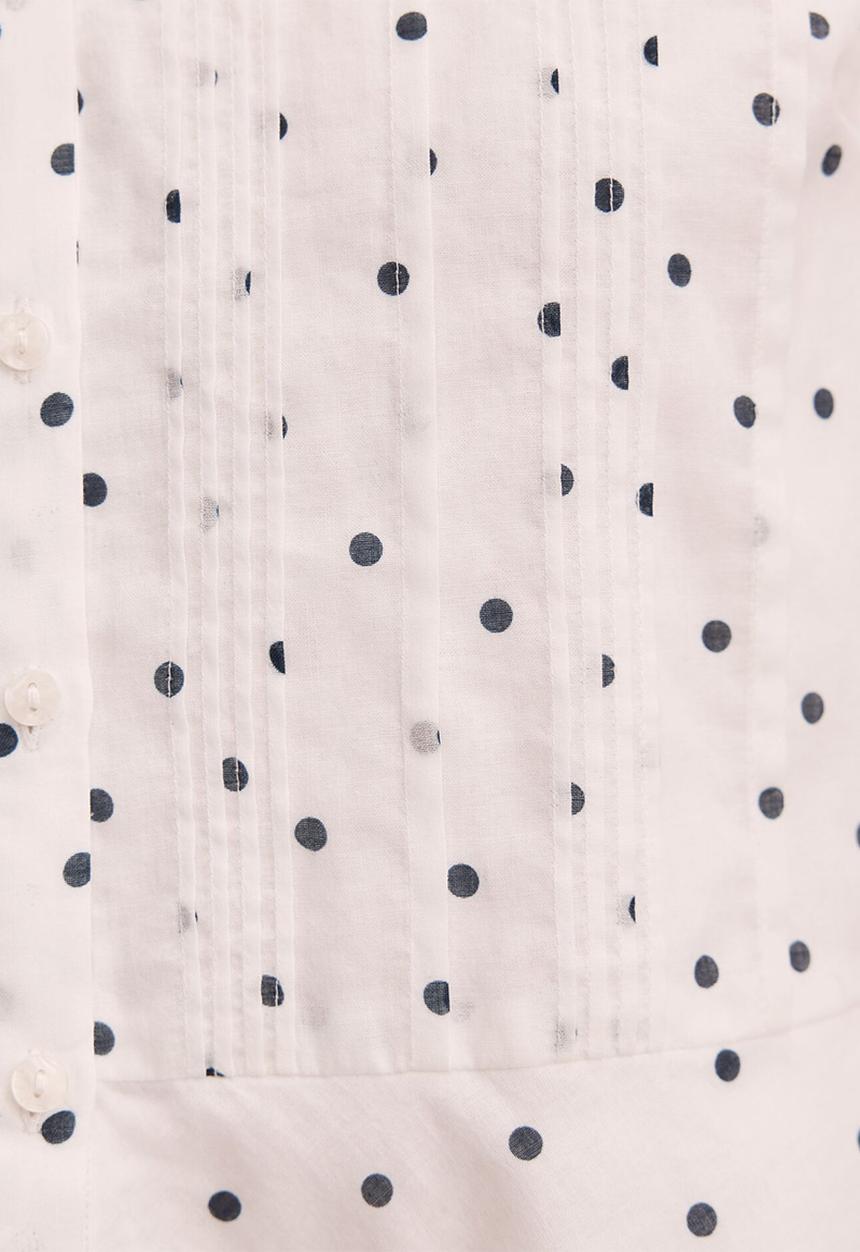 Forever New - Cece peplum blouse - navy findon spot