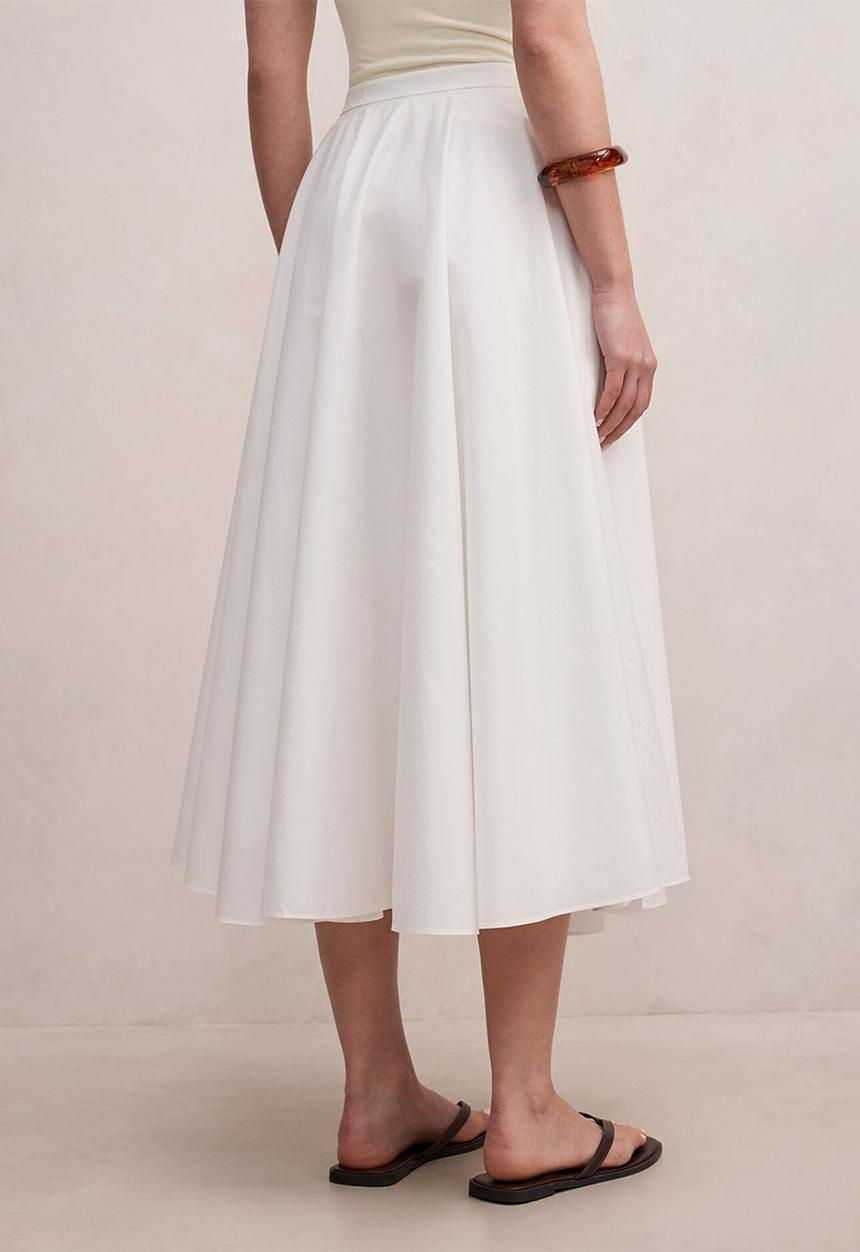 Forever New - Charlotte cotton midi skirt - porcelain