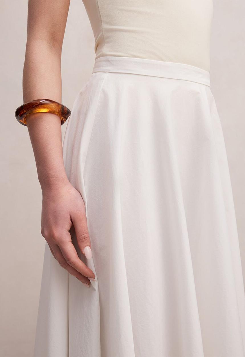 Forever New - Charlotte cotton midi skirt - porcelain