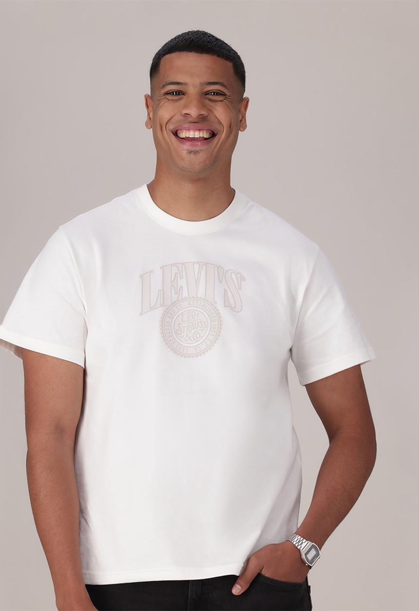 Levi’s® - Ss relaxed fit tee za - levi strauss white plus graphic