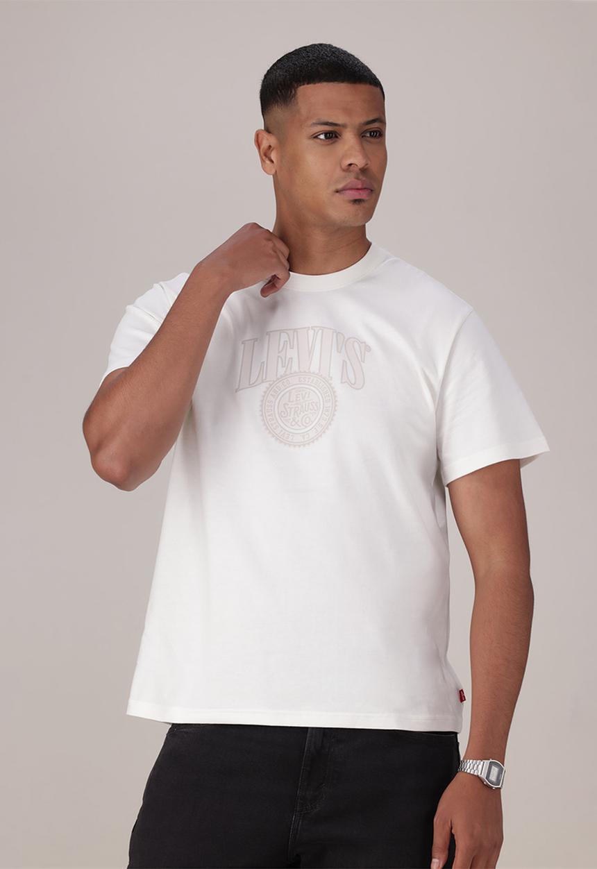 Levi’s® - Ss relaxed fit tee za - levi strauss white plus graphic