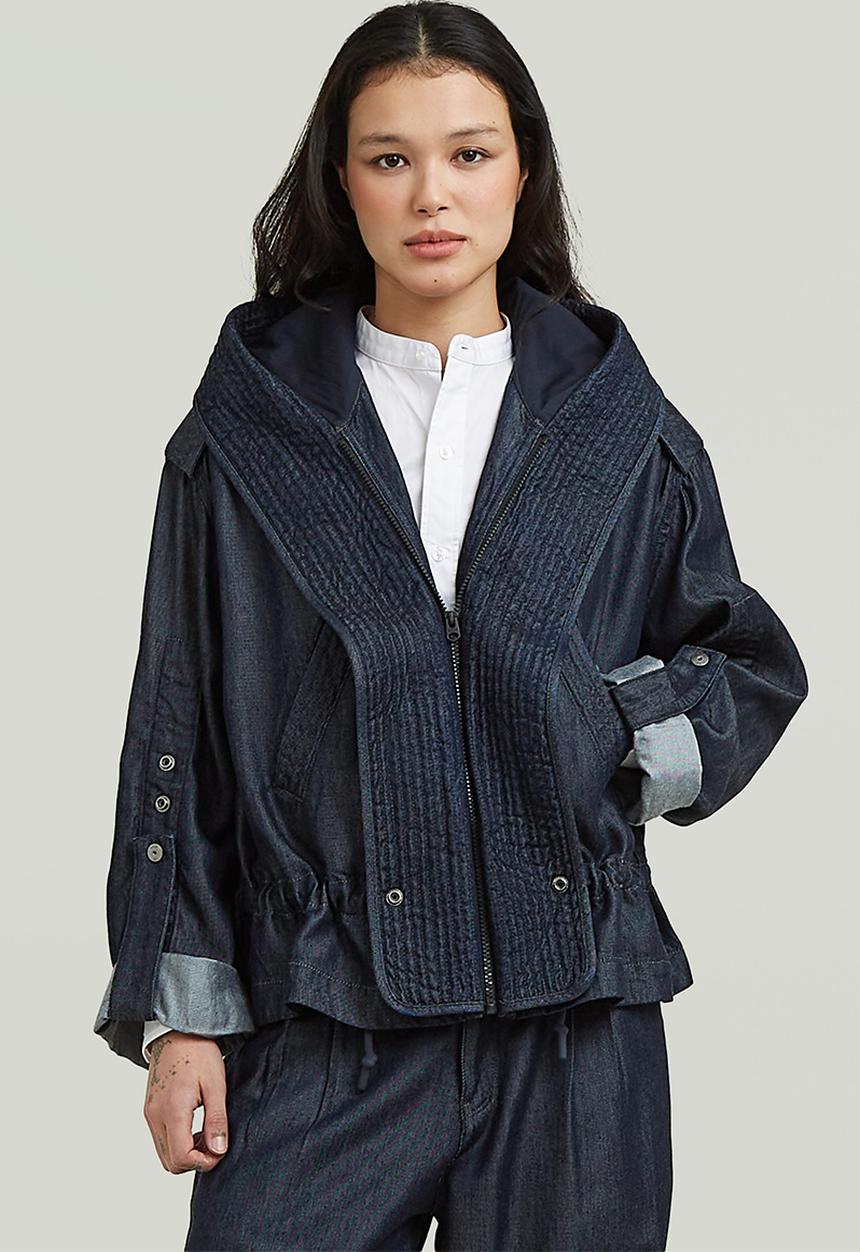 G-STAR - Fluid cropped jkt wmn - rinsed