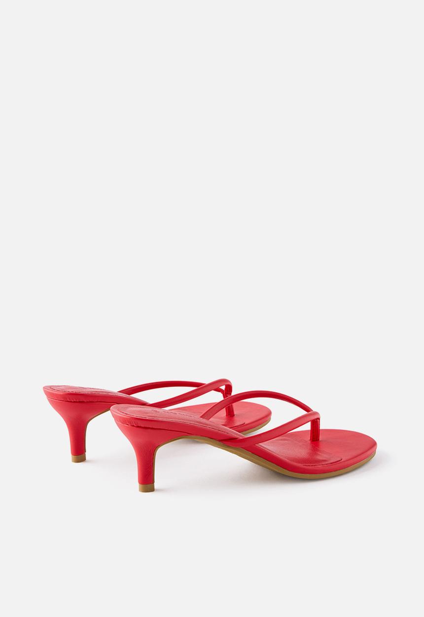 Cotton On - Harlow Flip Flop Kitten Heel - red