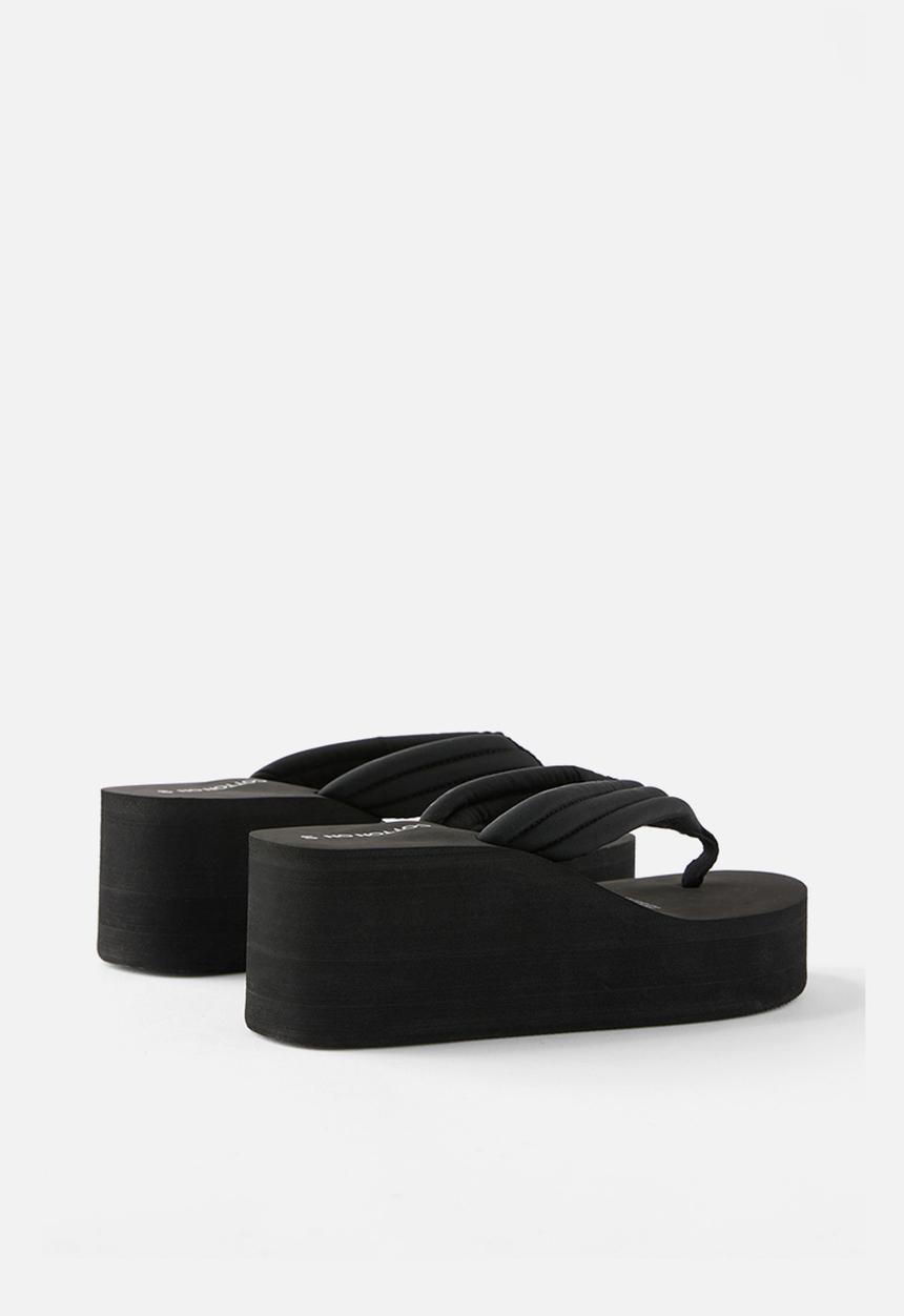 Cotton On - Serena Wedge Flip Flop - black