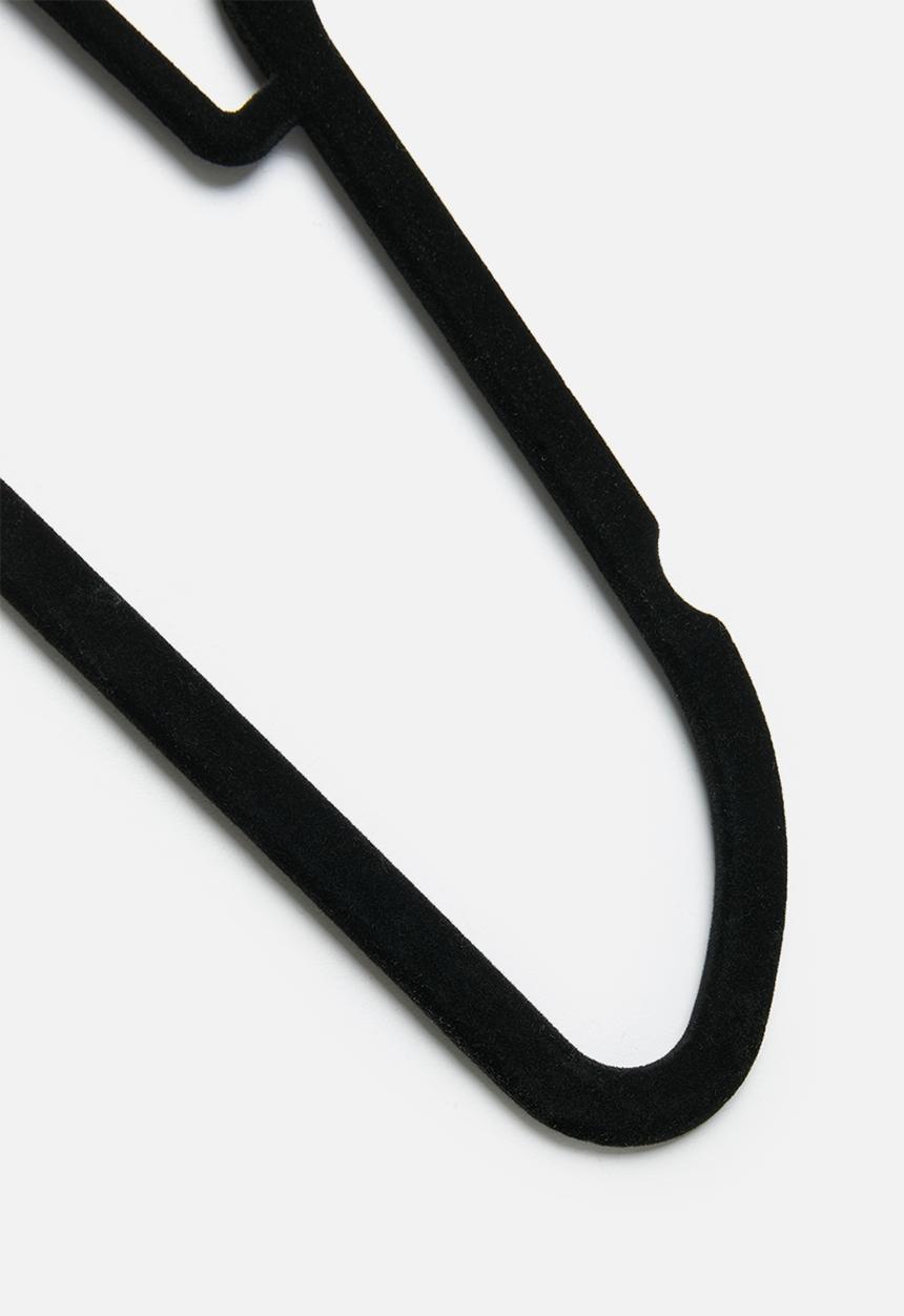 Bathroom Solutions - Clothes hanger felt and abs set of 20pcs - multi