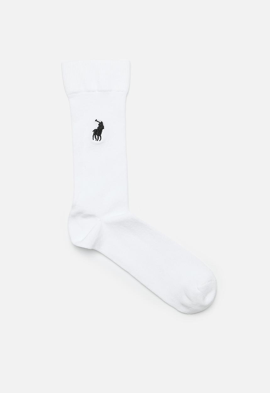 POLO - Icon Pony Mulberry Silk Sock - White