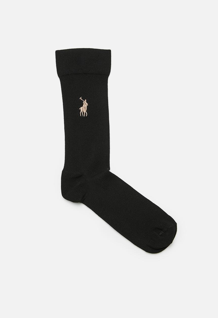 POLO - Icon Pony Mulberry Silk Sock - Black