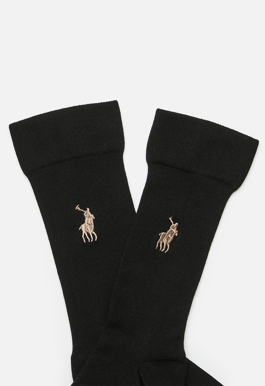 POLO - Icon Pony Mulberry Silk Sock - Black