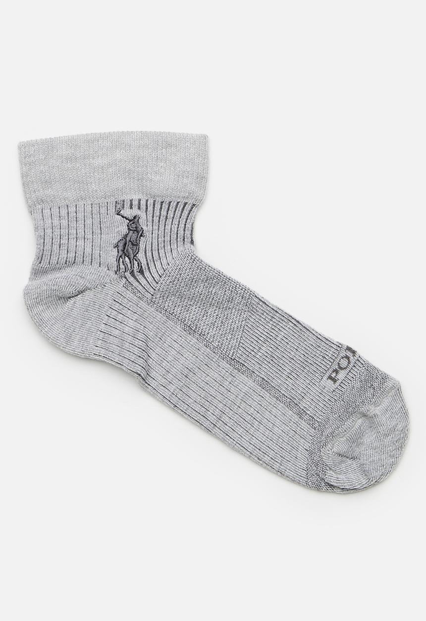 POLO - Rib Stripe Sport Sock - Grey
