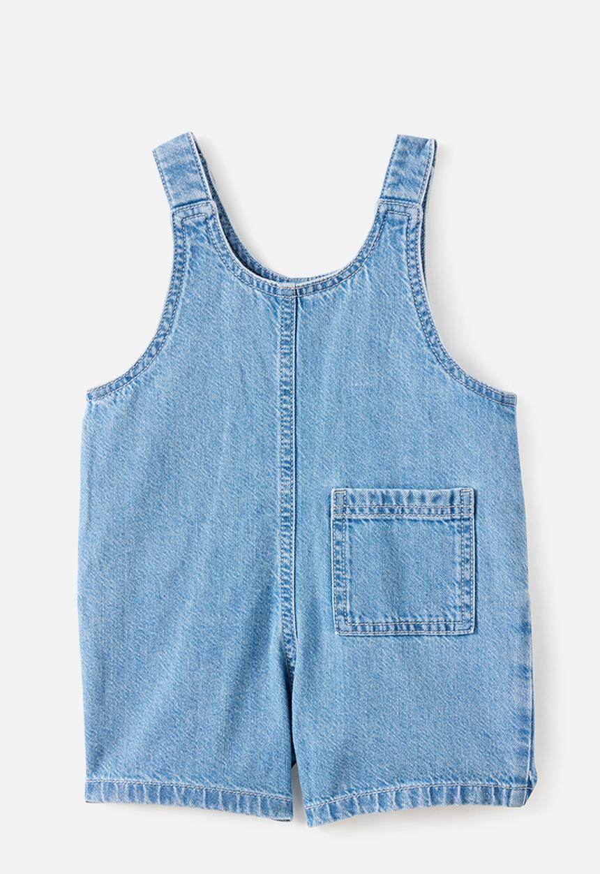 Cotton On - Aspen Denim Shortall - Bondi Light Blue Wash