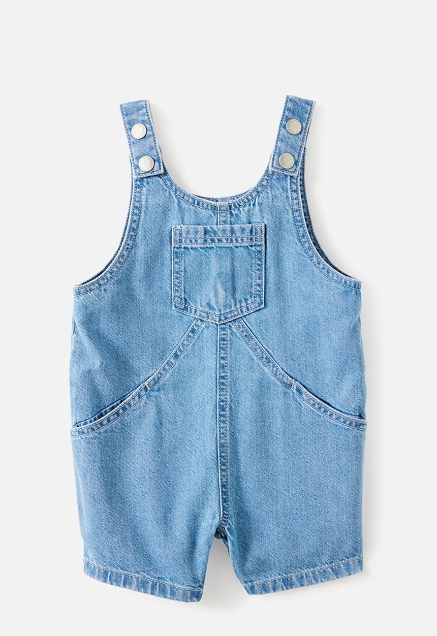Cotton On - Aspen Denim Shortall - Bondi Light Blue Wash