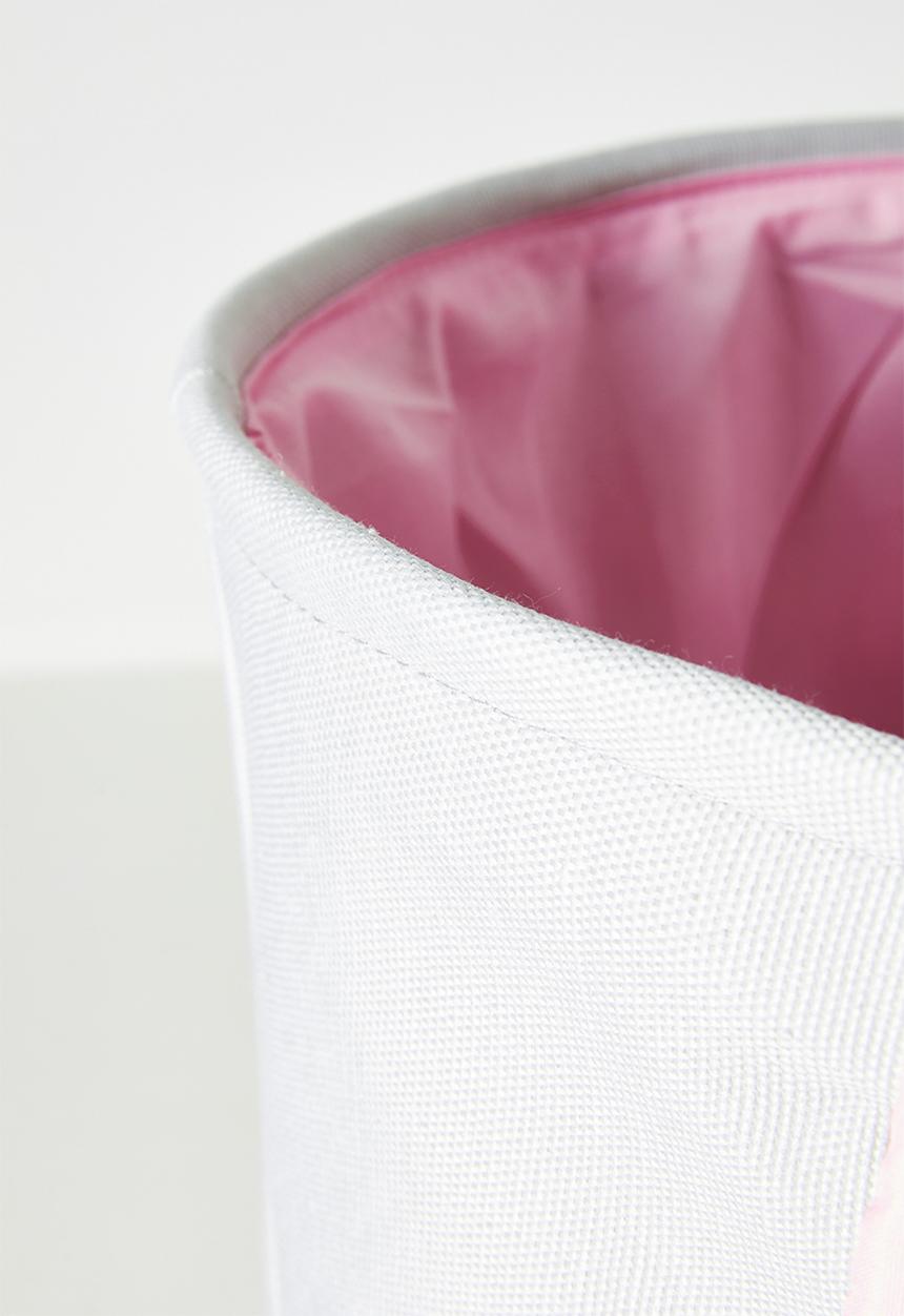 Pop Candy - Novelty canvas laundry bin - grey/lilac