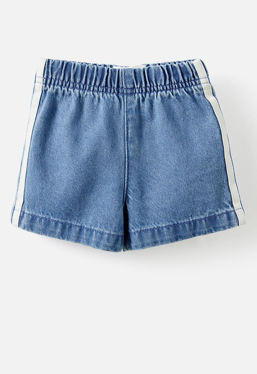 Cotton On - Jagger Denim Short - Burleigh Blue Wash/Vanilla