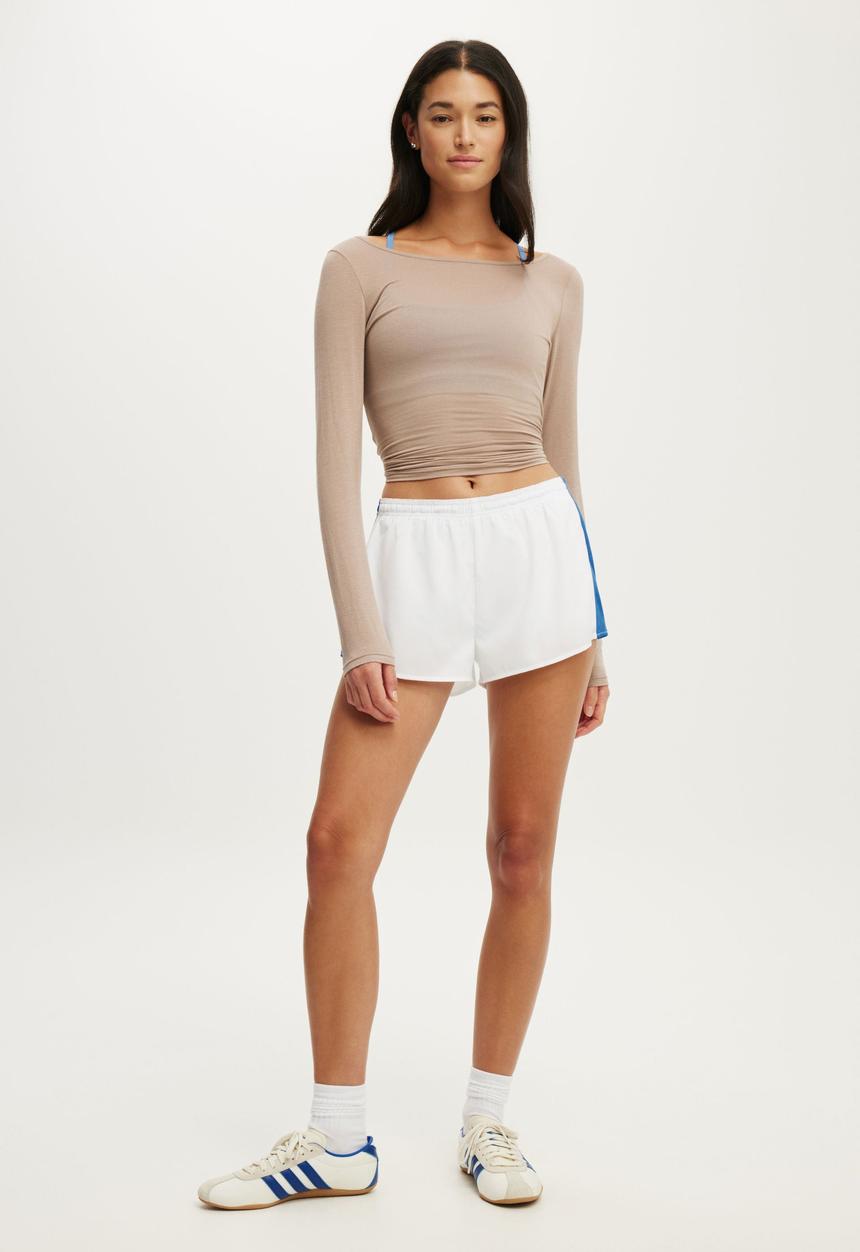 Cotton On - Stride Panelled Woven Short - White