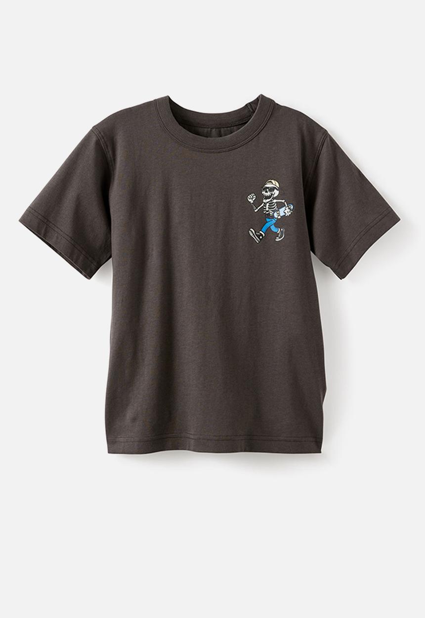 Cotton On - Essentials Graphic Short Sleeve Tee - Phantom/Halloween