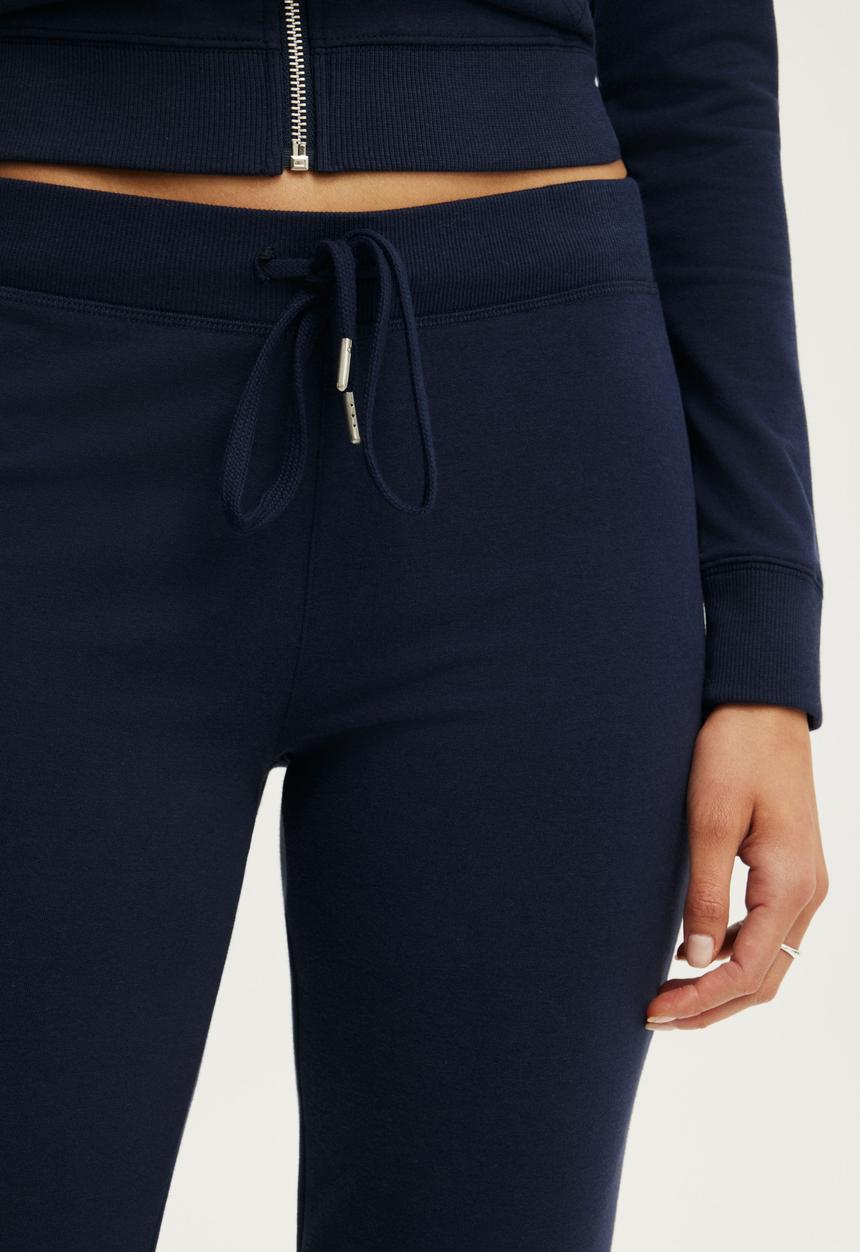 Cotton On - Sculpt Fleece Bootleg Sweatpant - Prep Sport Navy