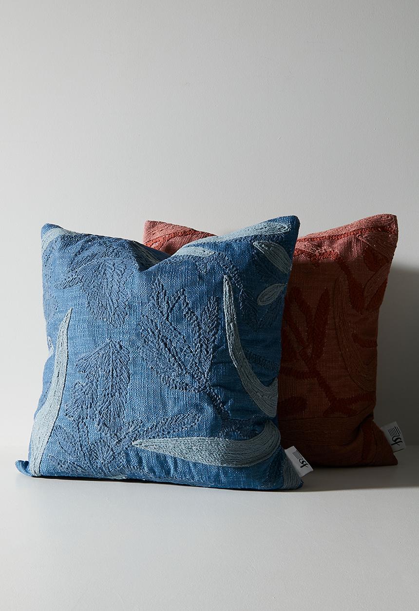 Sixth Floor - Brielle Embroidered Scatter - Sky