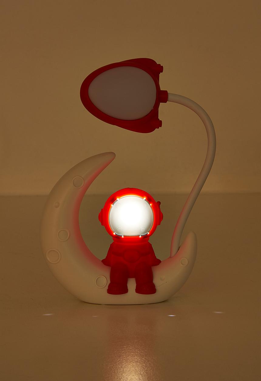 Pop Candy - Astro on the moon lamp - red & off white