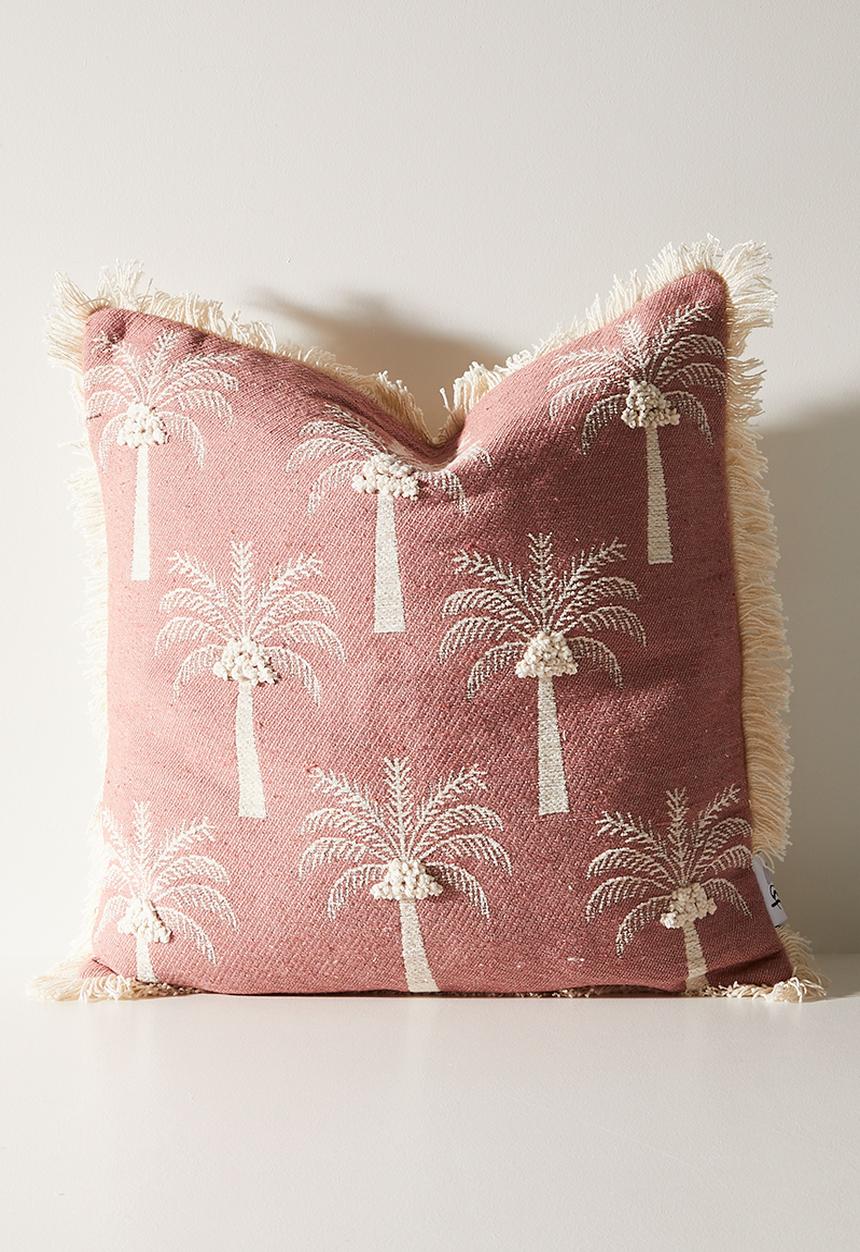 Sixth Floor - Palm Embroidered Scatter - Cedar