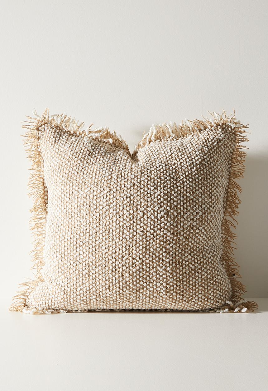 Sixth Floor - Sable Shaggy Scatter Cushion Cover - Natural