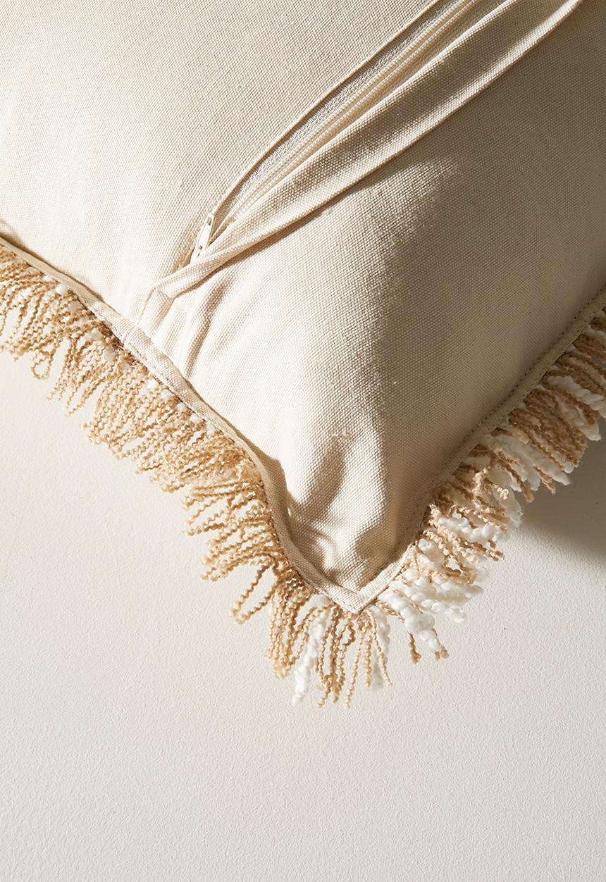 Sixth Floor - Sable Shaggy Scatter Cushion Cover - Natural