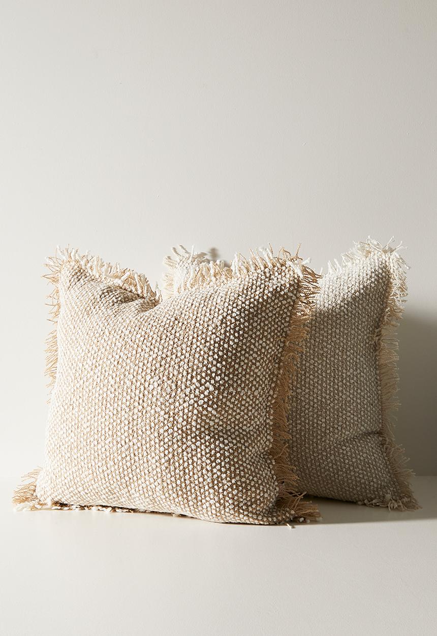 Sixth Floor - Sable Shaggy Scatter Cushion Cover - Natural
