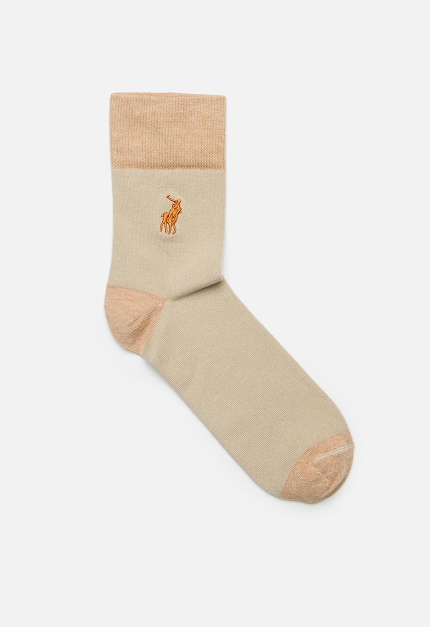 POLO - Colourblock Sock - Stone