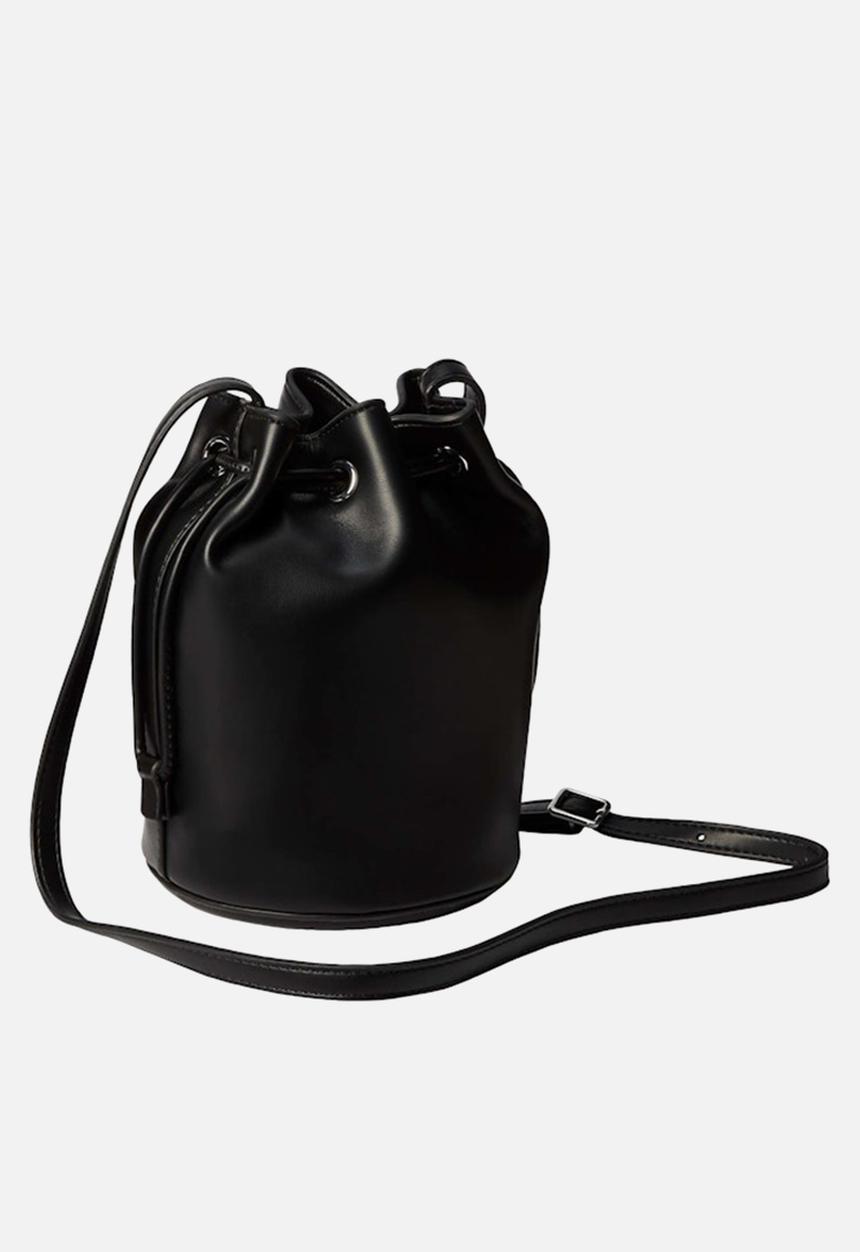 Calvin Klein - Bold Ck Small Bucket Bag -Black/White