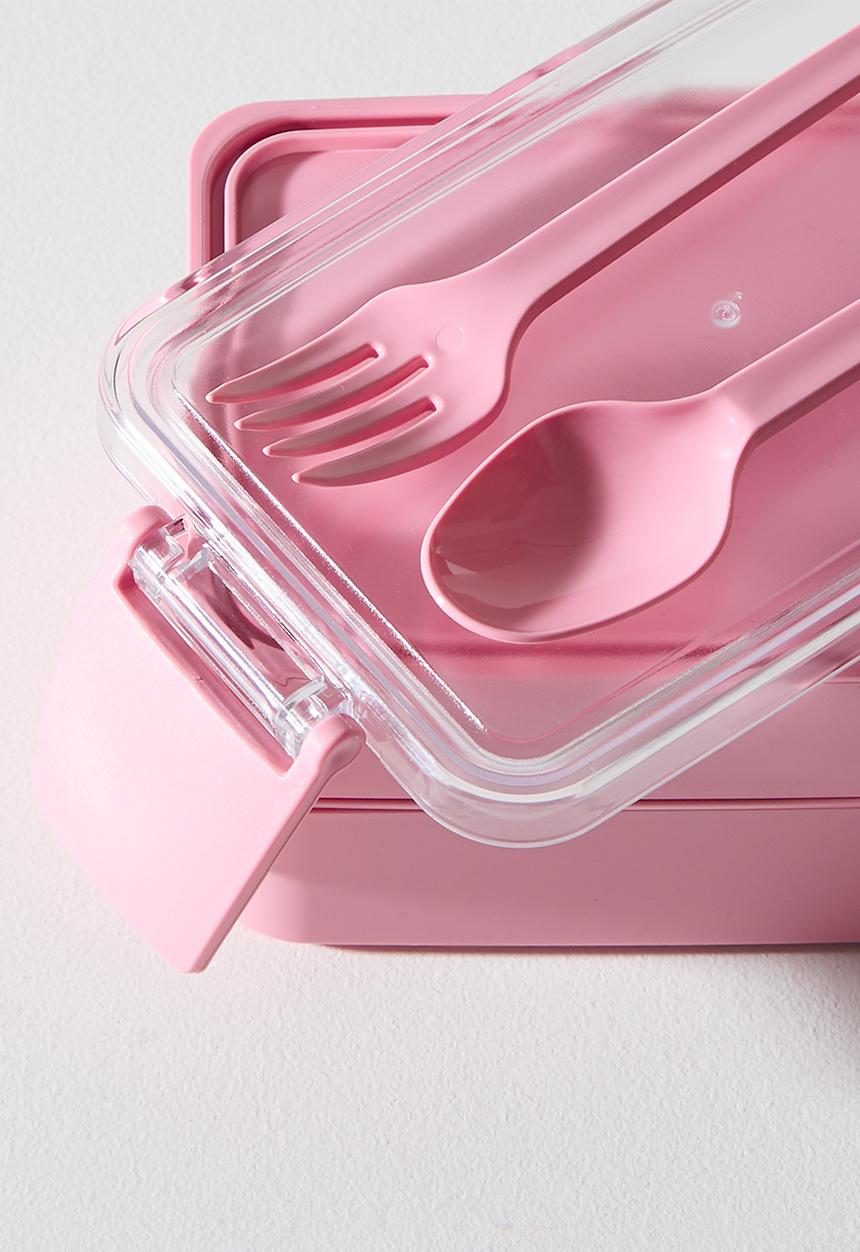 Excellent Houseware - 2 Tier Lunch Box - Pink