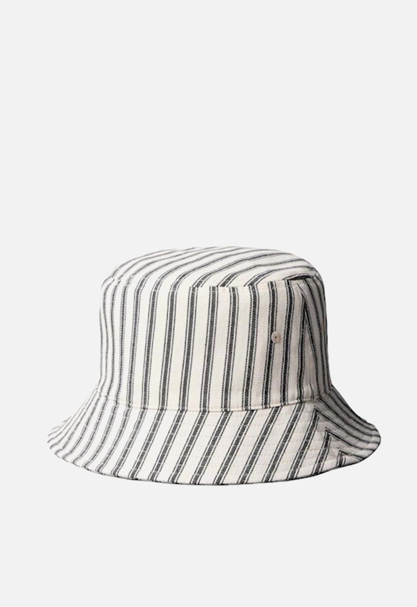 Calvin Klein - Non Logo Aop Bucket Hat- Black/ White Stripe