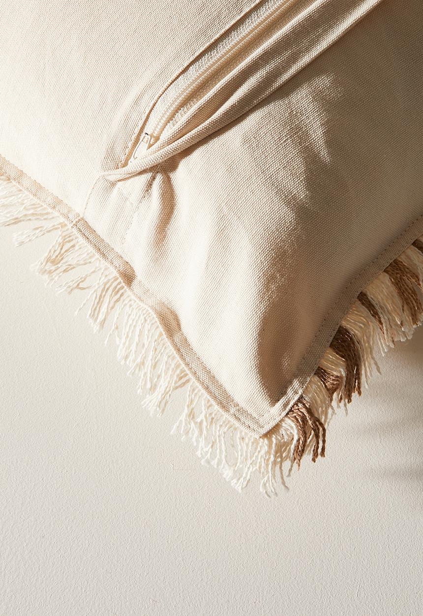 Sixth Floor - Evern Woven Stripe Cushion Cover - Natural