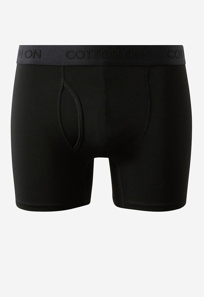 Cotton On - Mens Comfort Stretch Boxer Brief - Black