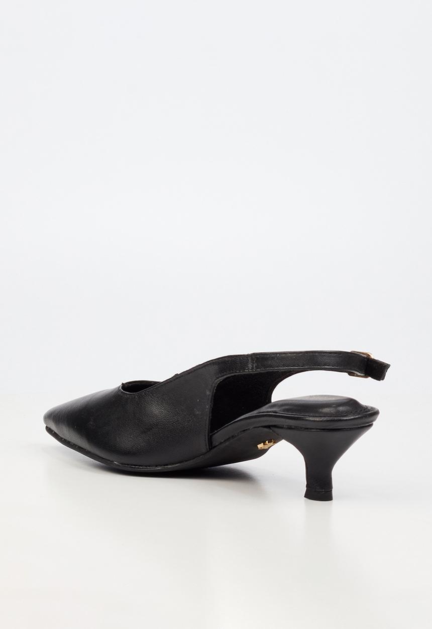 Nicci Tyler - Cristina 1 Leather Slingback Heel - Black