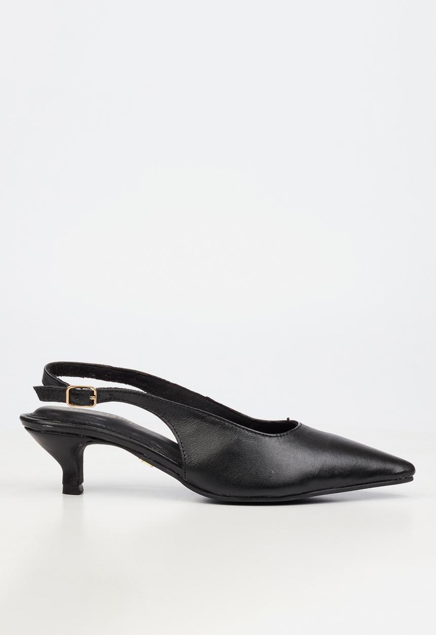 Nicci Tyler - Cristina 1 Leather Slingback Heel - Black